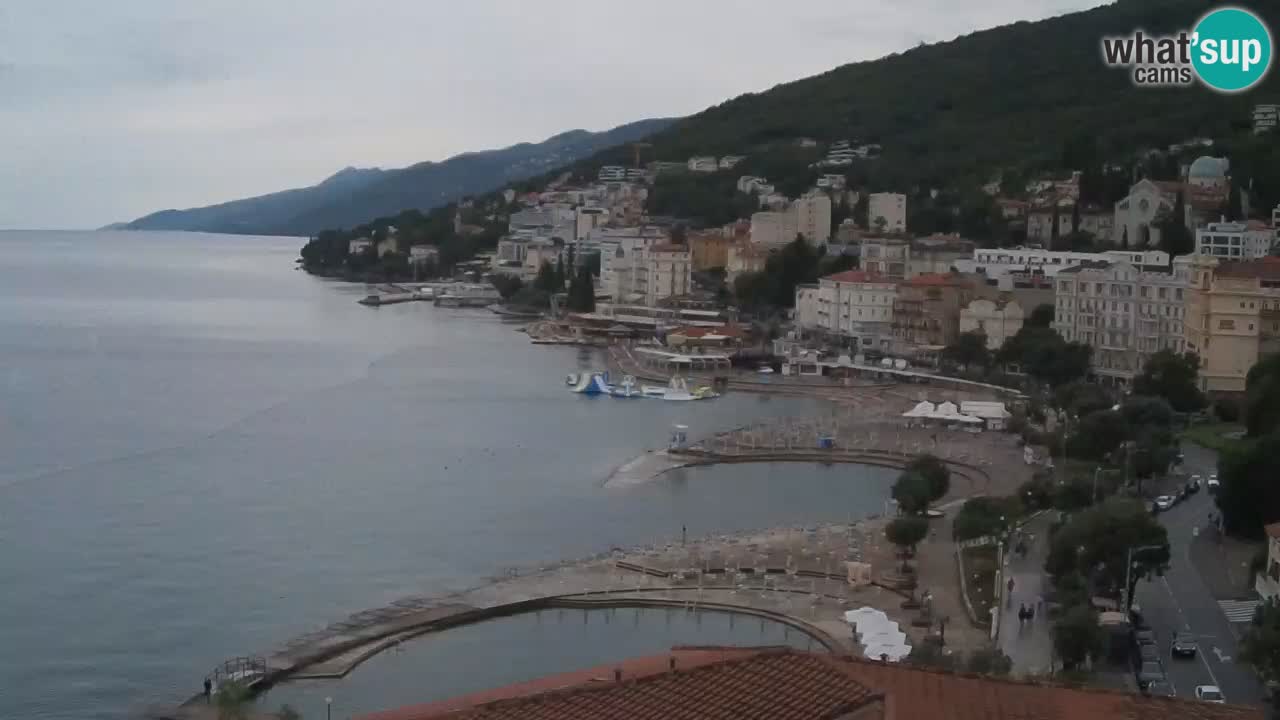 Opatija webcam – Panorama from the Hotel Milenij