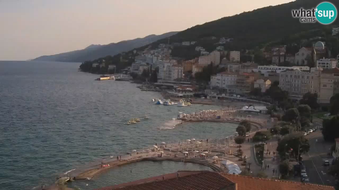 Opatija webcam – Panorama from the Hotel Milenij
