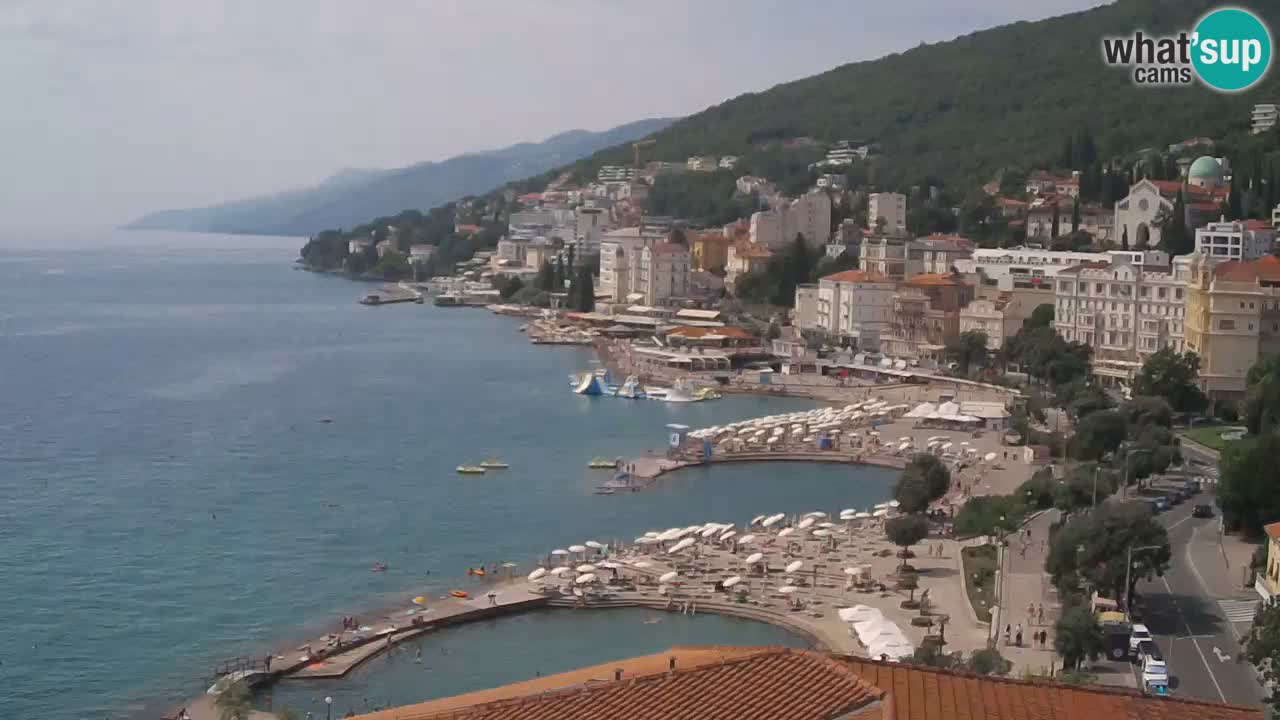 Opatija webcam – Panorama vom Hotel Milenij