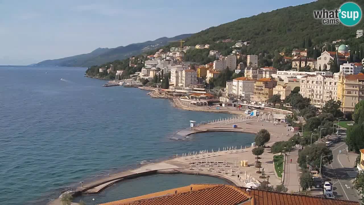 Abbazia webcam – Panorama dall’ Hotel Milenij