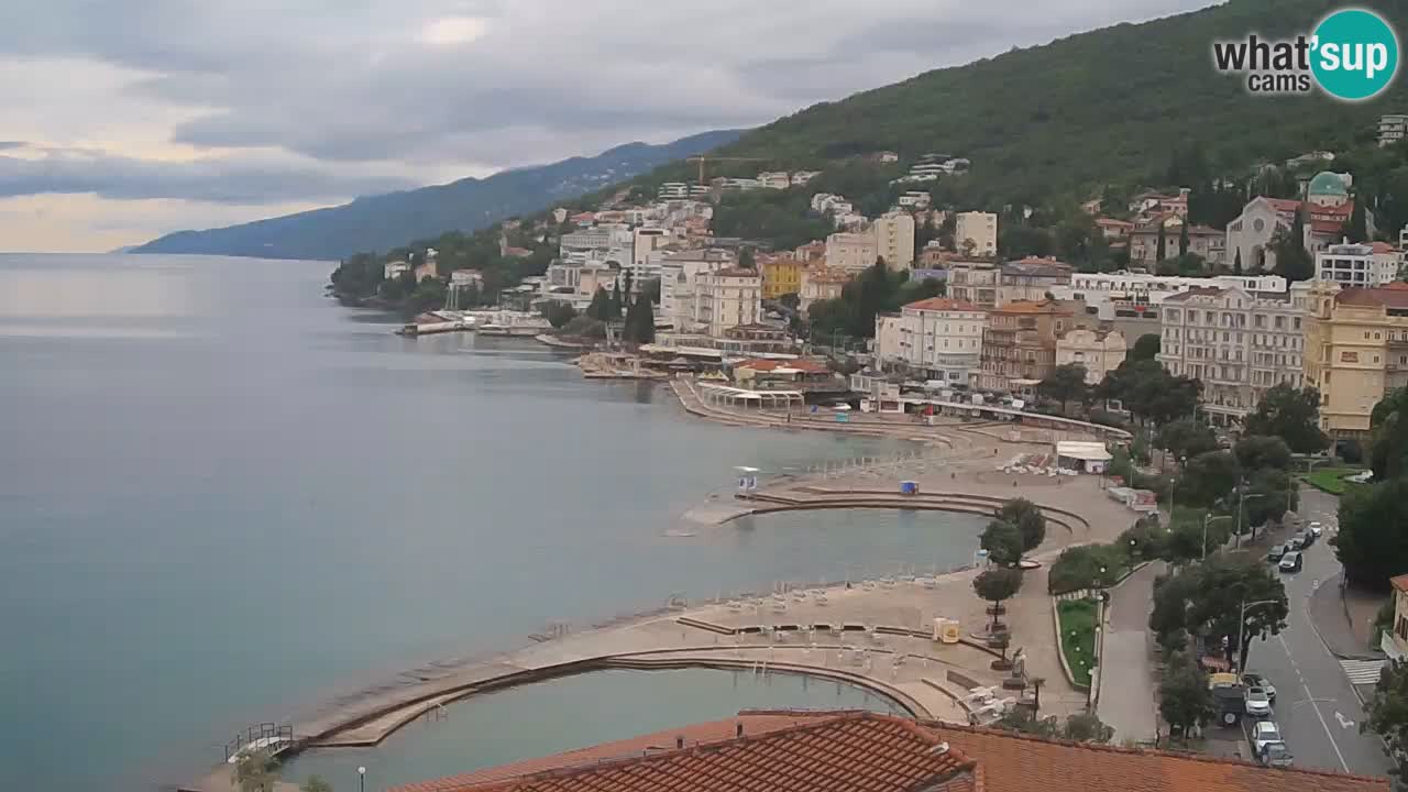 Opatija webcam – Panorama vom Hotel Milenij