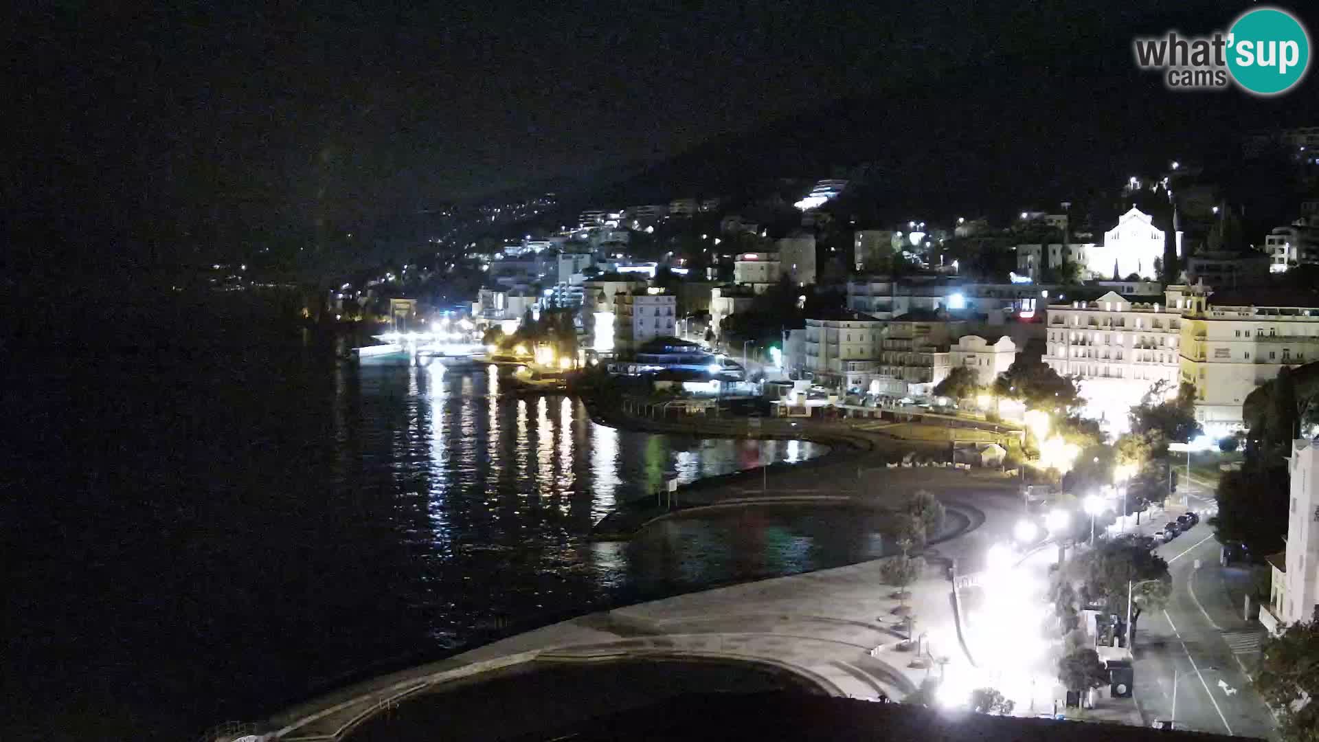 Opatija webcam – Panorama vom Hotel Milenij