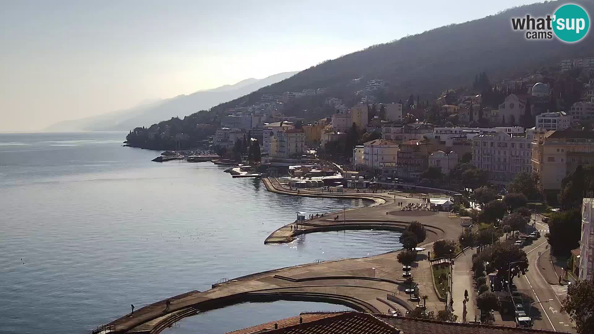 Opatija webcam – Panorama from the Hotel Milenij