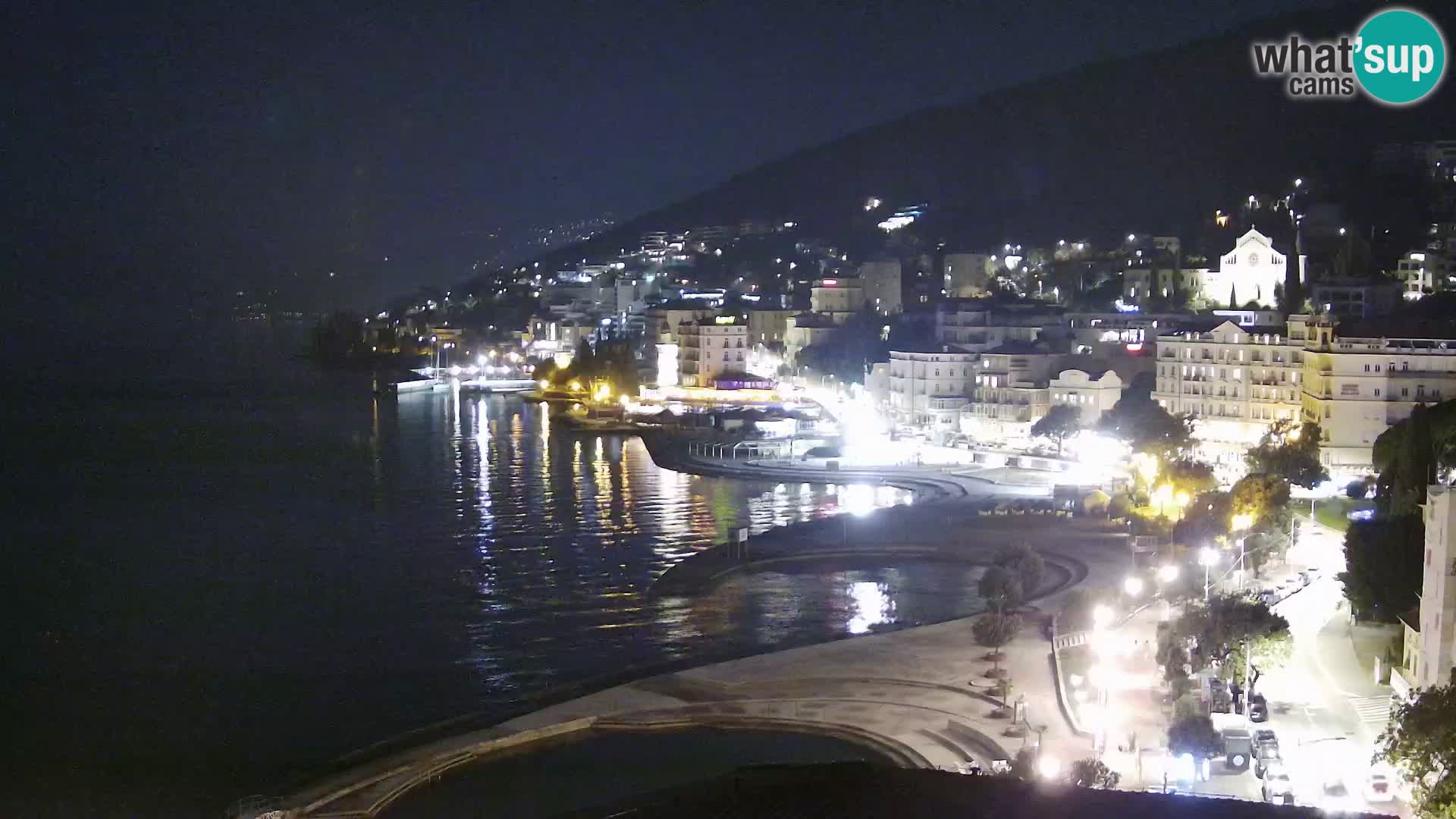 Opatija webcam – Panorama vom Hotel Milenij