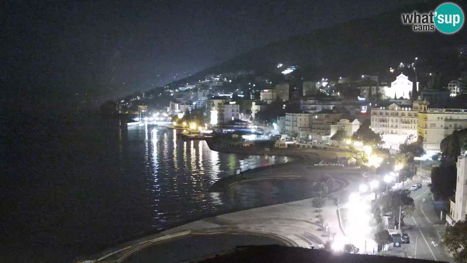 Opatija webcam – Panorama from the Hotel Milenij
