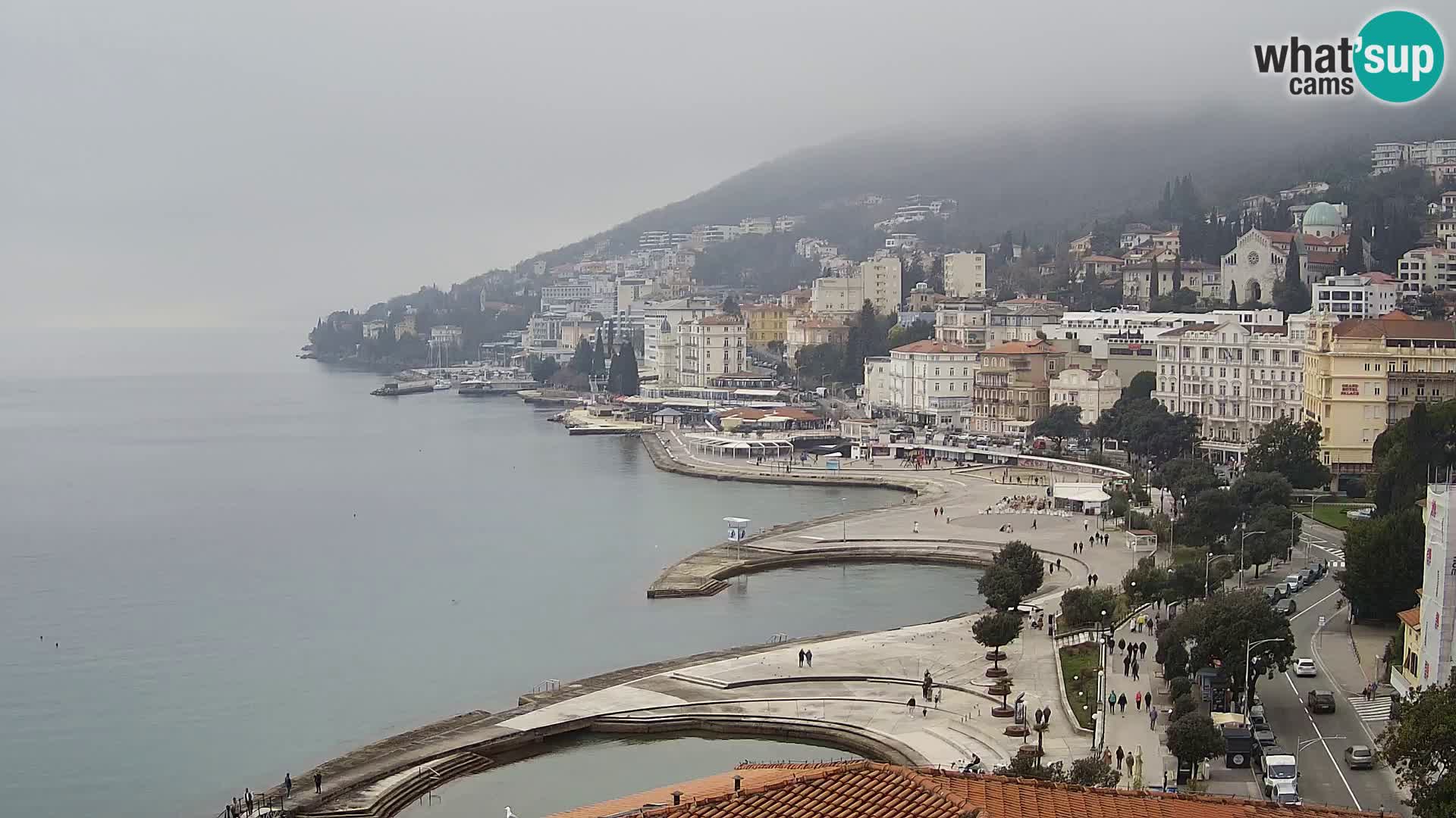 Opatija webcam – Panorama vom Hotel Milenij
