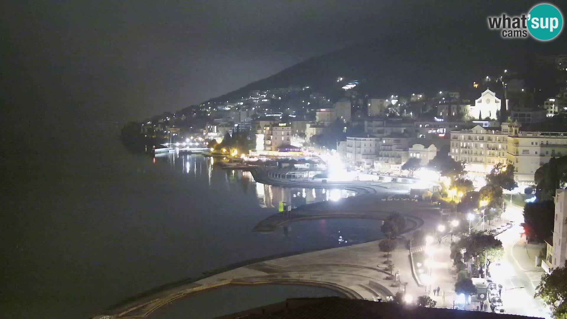 Opatija webcam – Panorama from the Hotel Milenij