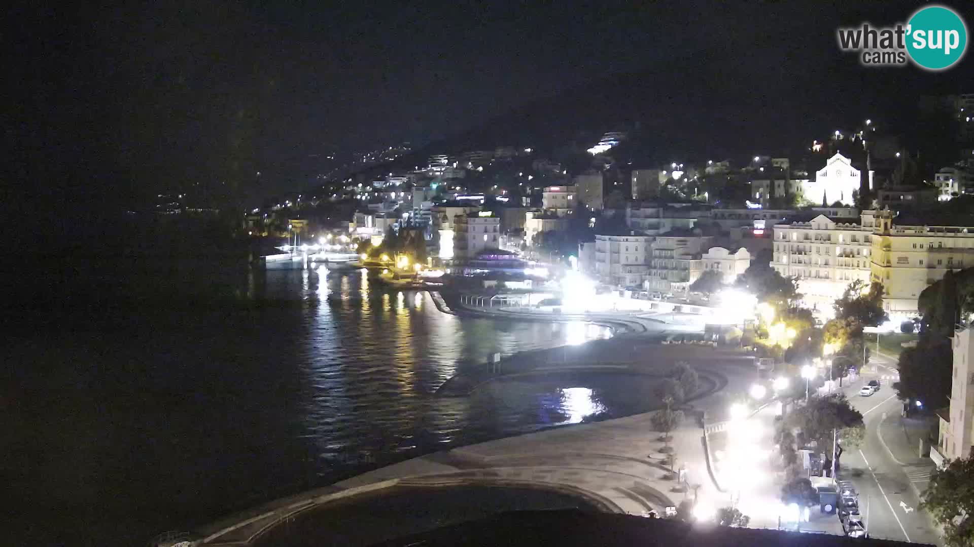 Opatija webcam – Panorama from the Hotel Milenij