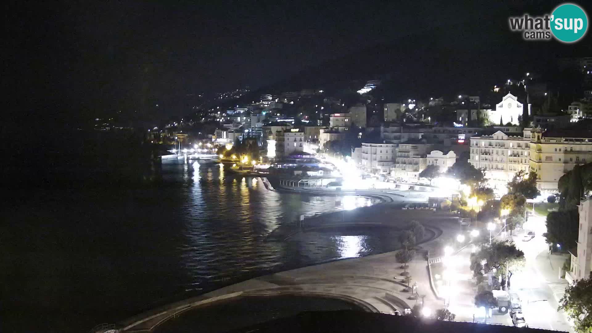 Opatija webcam – Panorama from the Hotel Milenij