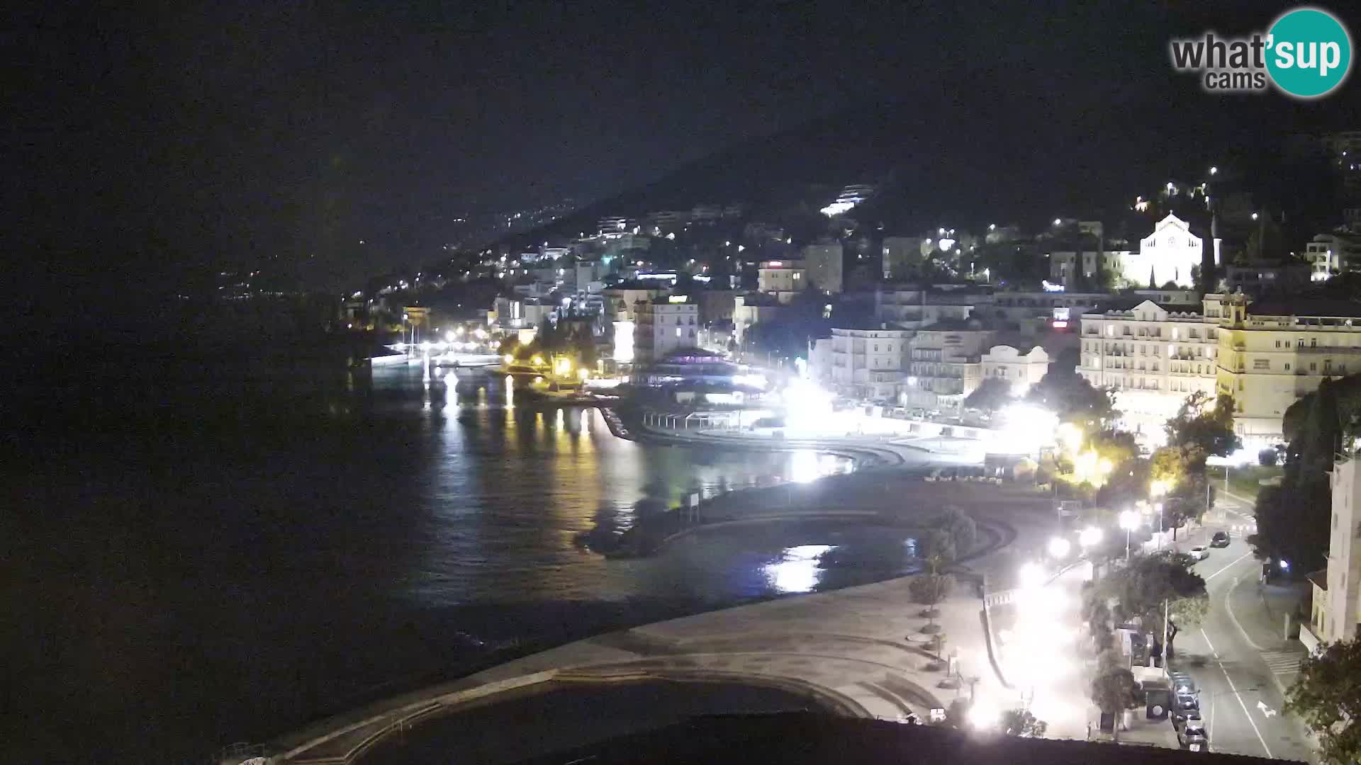 Opatija webcam – Panorama from the Hotel Milenij