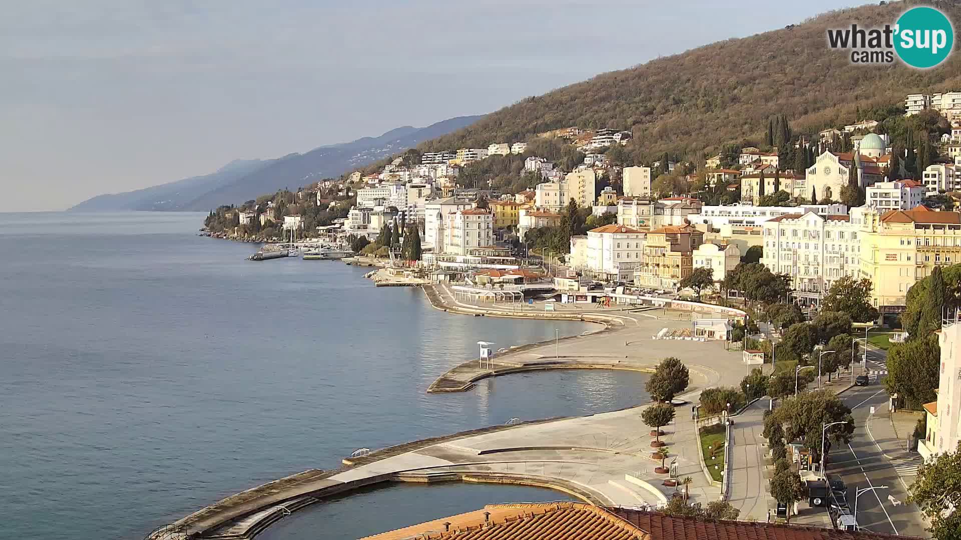 Opatija webcam – Panorama vom Hotel Milenij