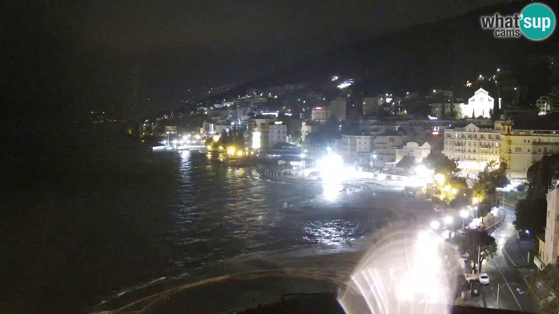 Opatija webcam – Panorama from the Hotel Milenij