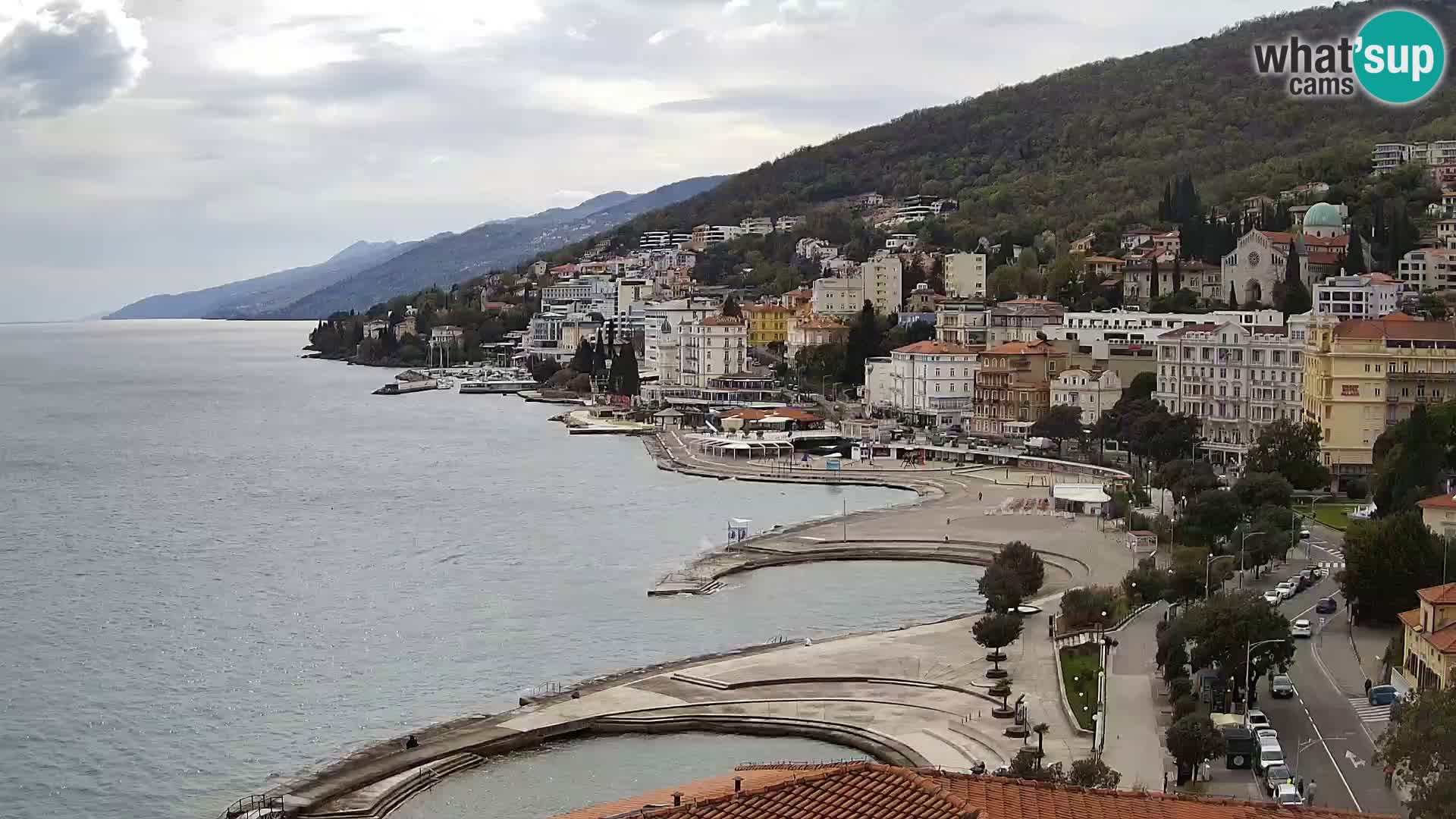 Opatija webcam – Panorama vom Hotel Milenij
