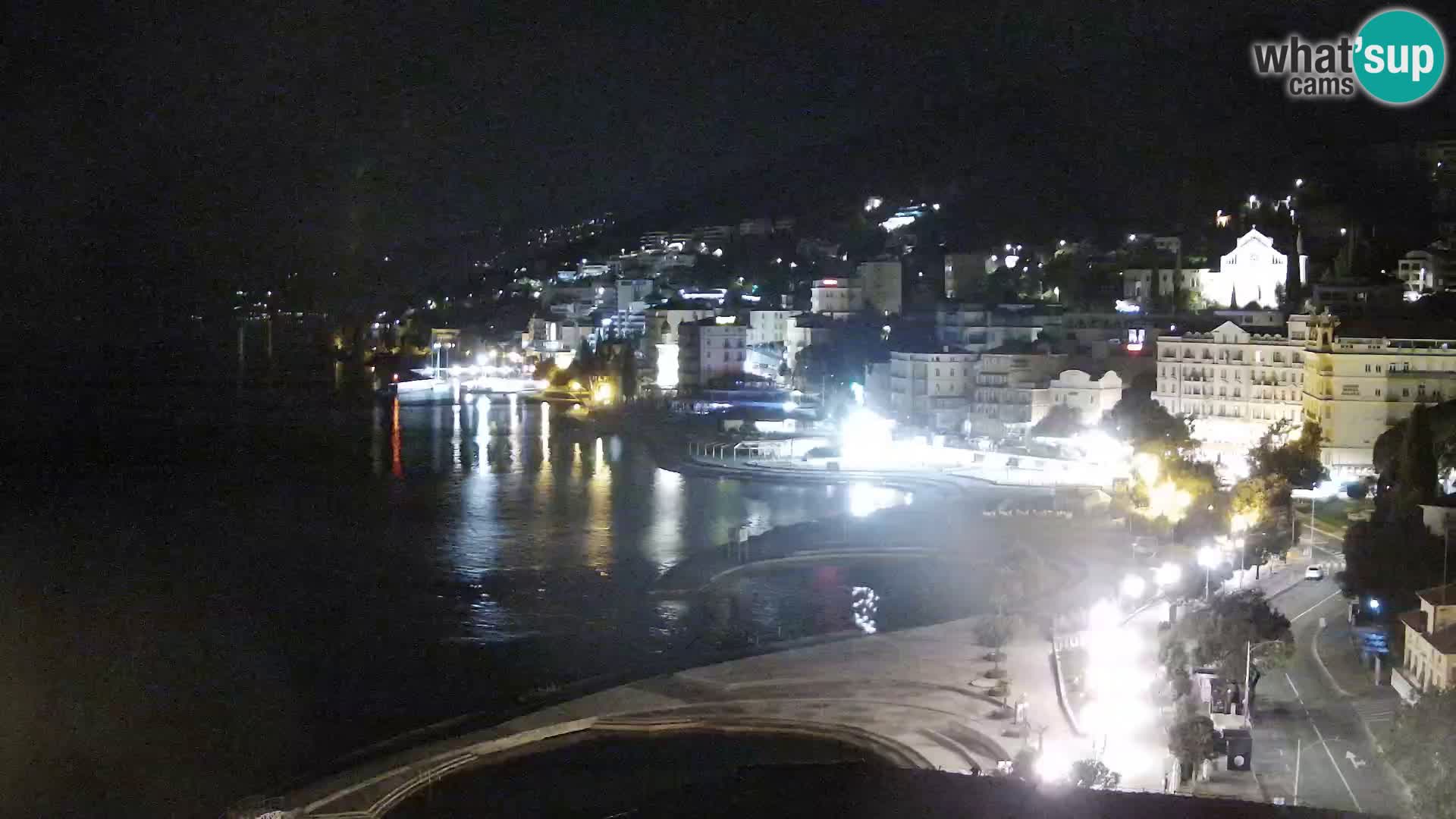 Opatija webcam – Panorama from the Hotel Milenij