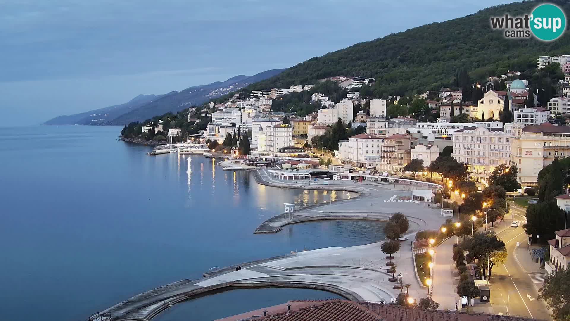 Opatija webcam – Panorama vom Hotel Milenij