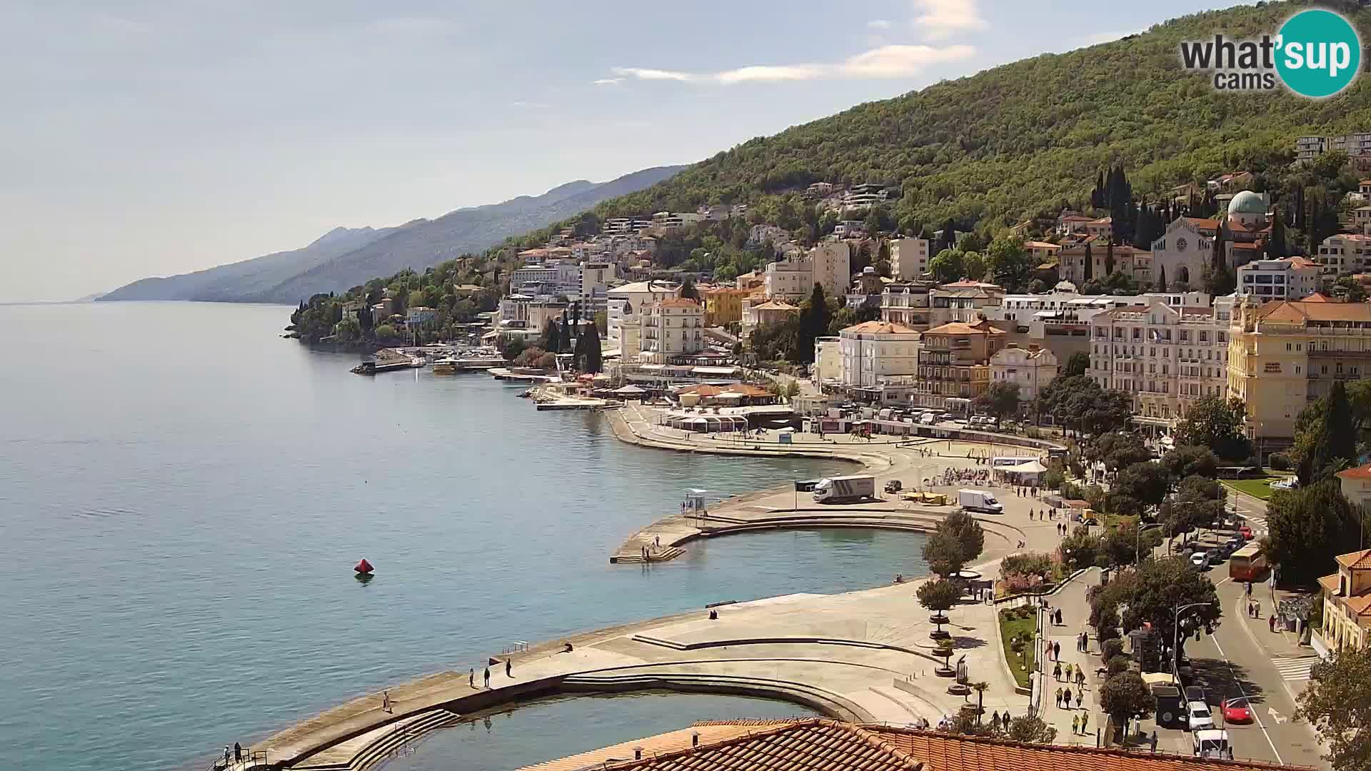 Opatija webcam – Panorama from the Hotel Milenij