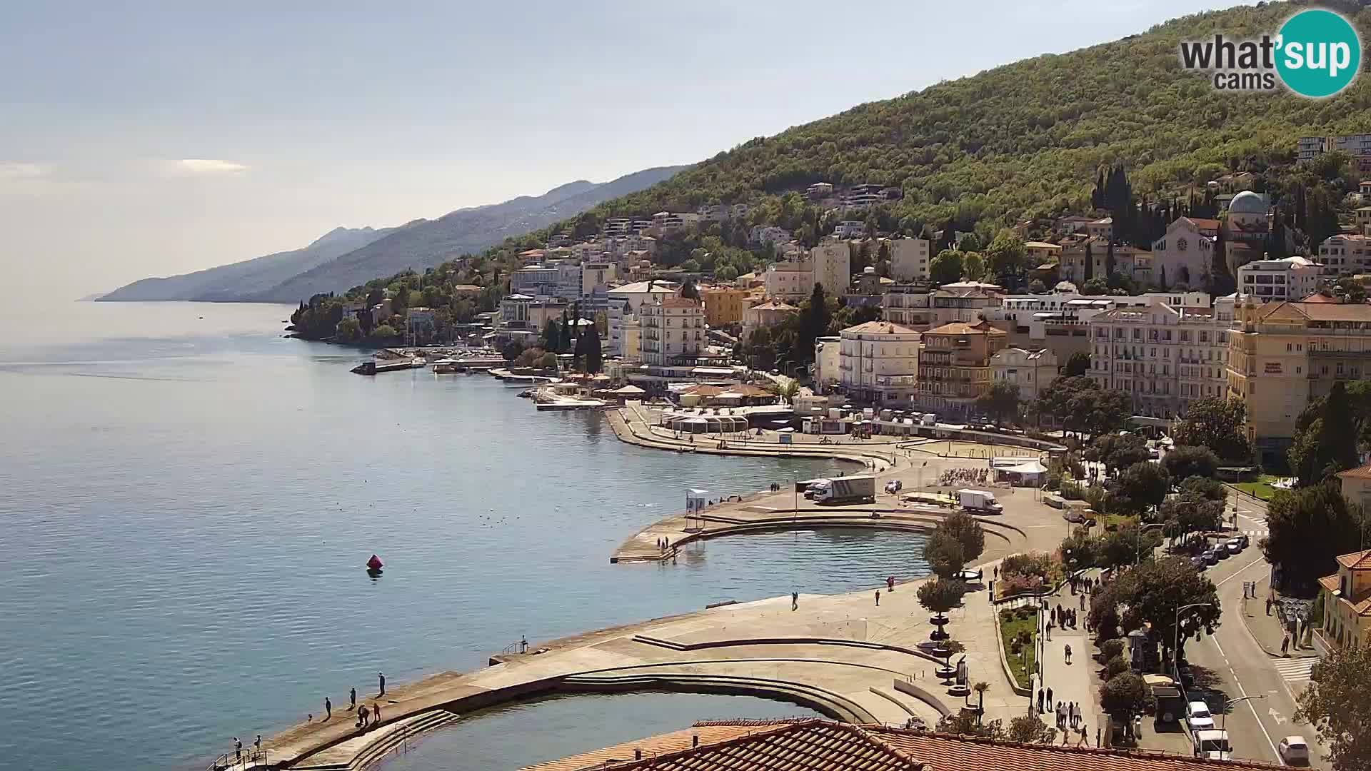 Opatija webcam – Panorama vom Hotel Milenij