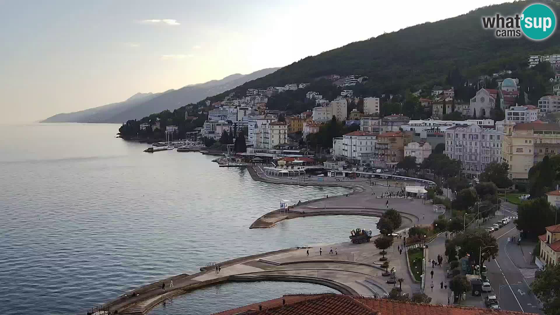 Opatija webcam – Panorama vom Hotel Milenij