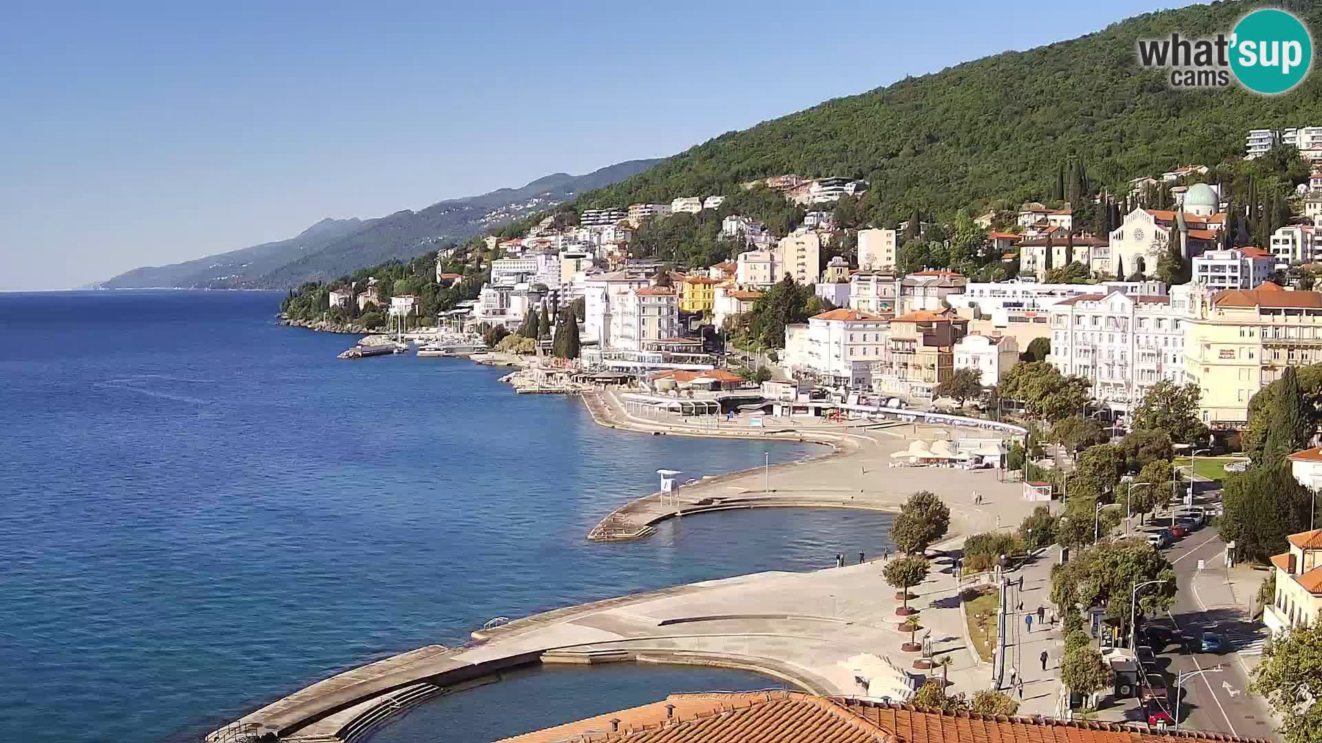 Abbazia webcam – Panorama dall’ Hotel Milenij