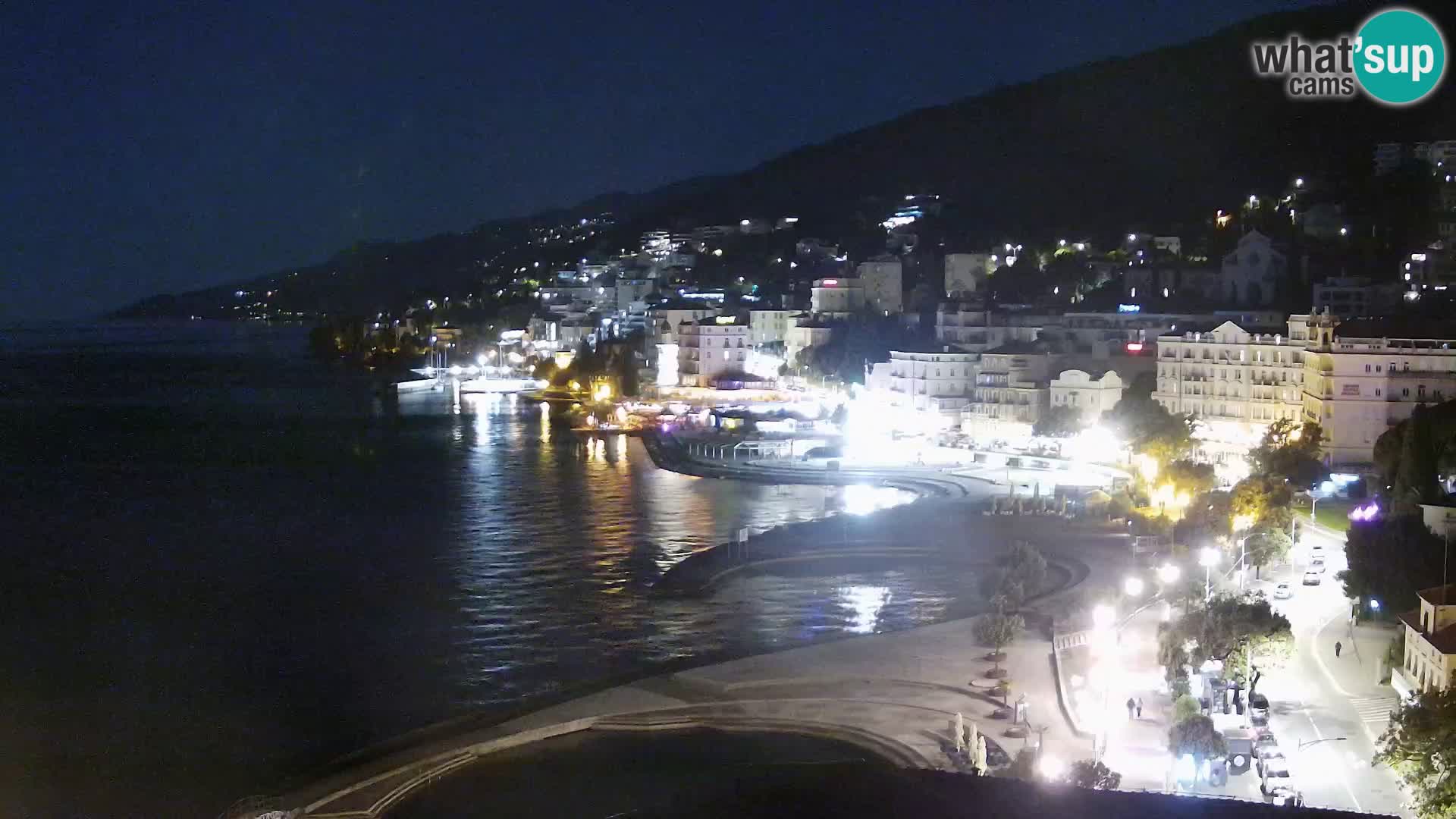 Opatija webcam – Panorama vom Hotel Milenij