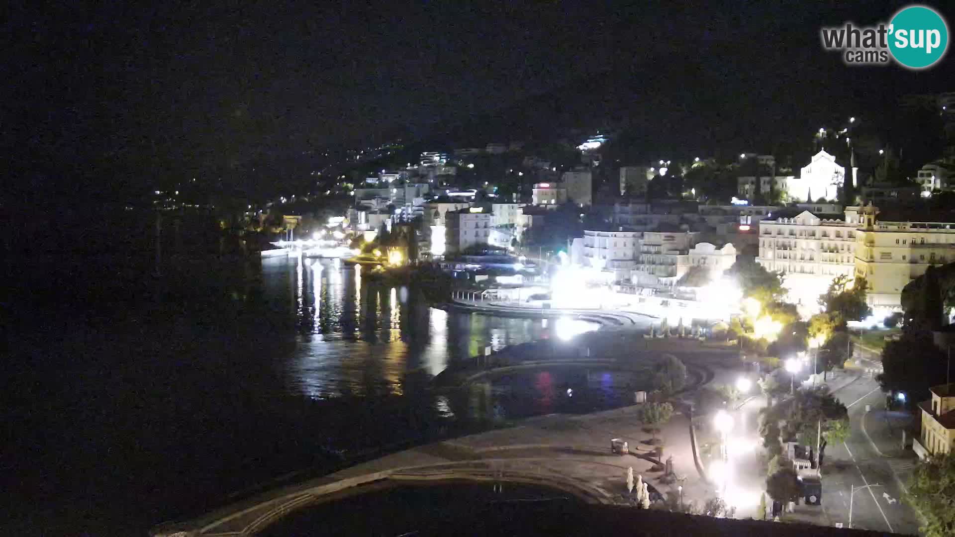 Opatija webcam – Panorama from the Hotel Milenij