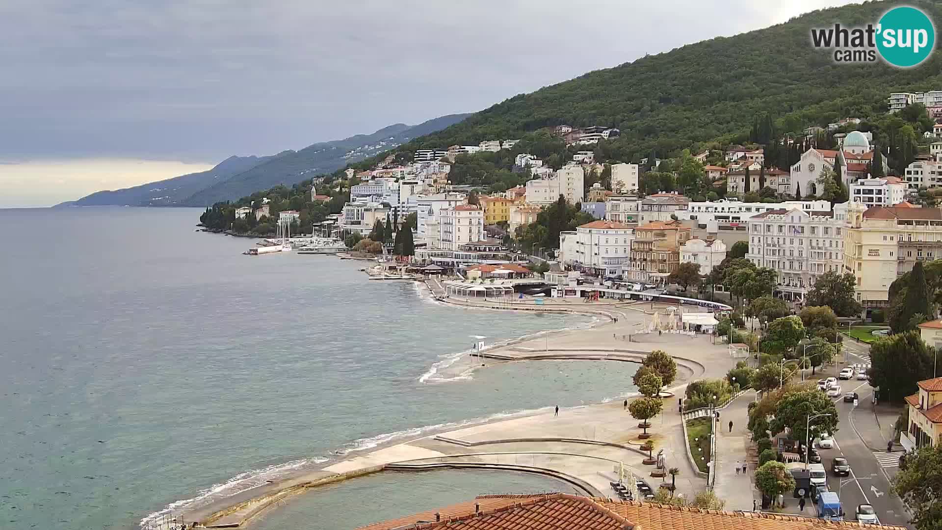 Opatija webcam – Panorama vom Hotel Milenij