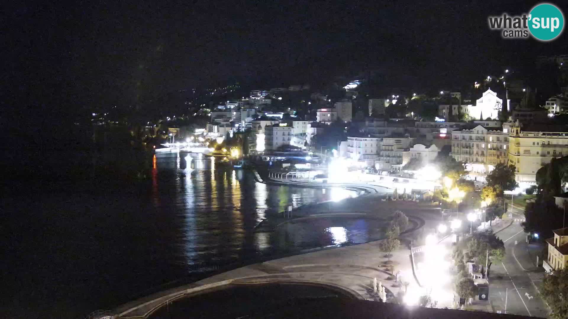 Opatija webcam – Panorama from the Hotel Milenij