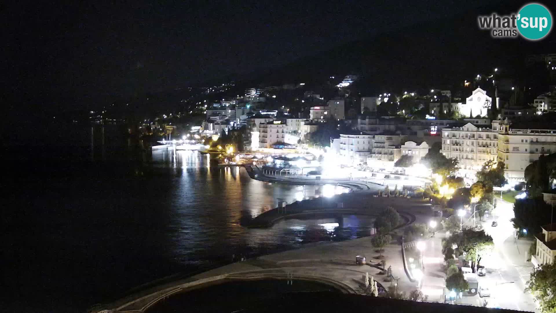Opatija webcam – Panorama from the Hotel Milenij