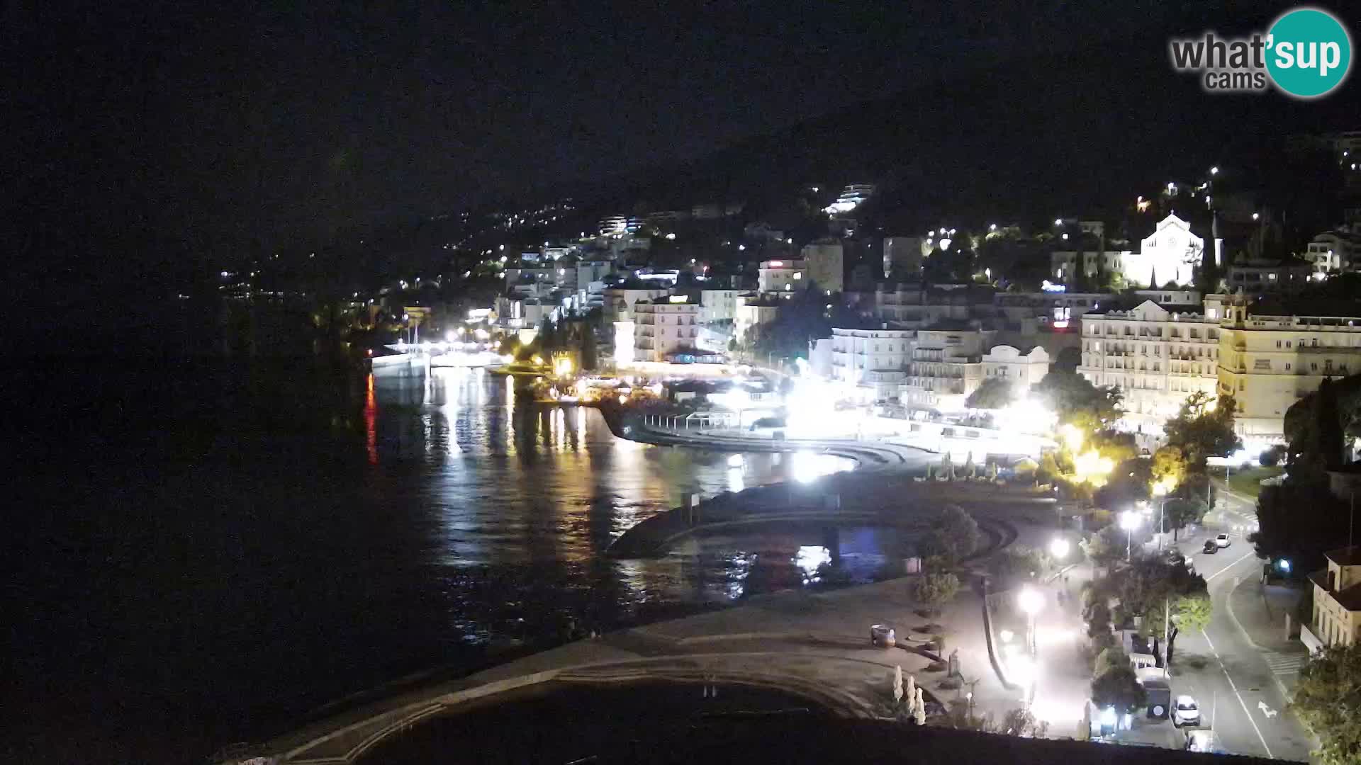 Opatija webcam – Panorama vom Hotel Milenij
