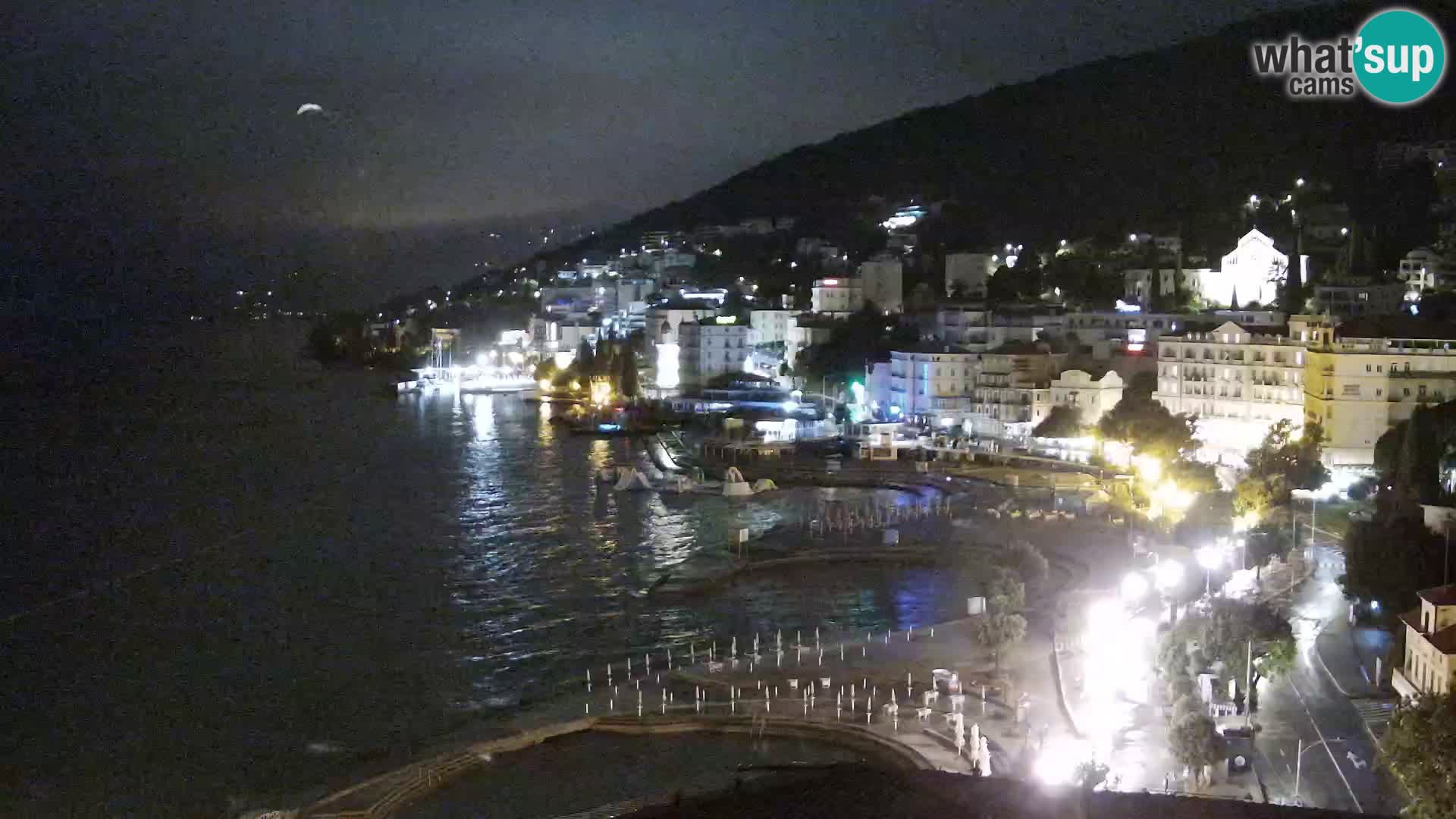 Web kamera Opatija Panorama – Pogled uživo iz Hotela Milenij
