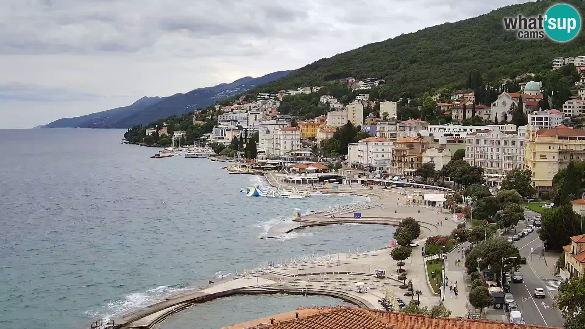 Opatija webcam – Panorama vom Hotel Milenij