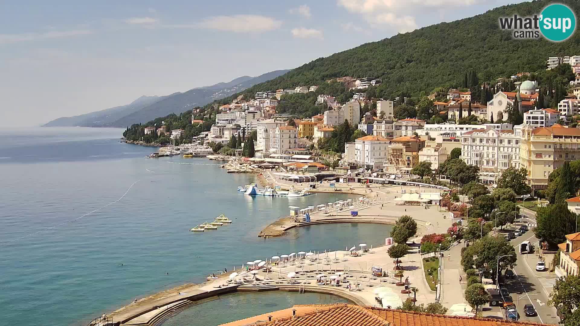 Webcam panorama Opatija – Vue en direct depuis l’Hotel Milenij
