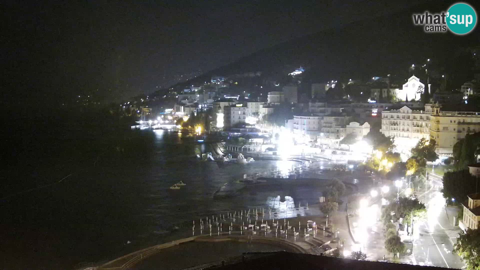 Webcam panorámica de Opatija – Vista en directo desde Hotel Milenij