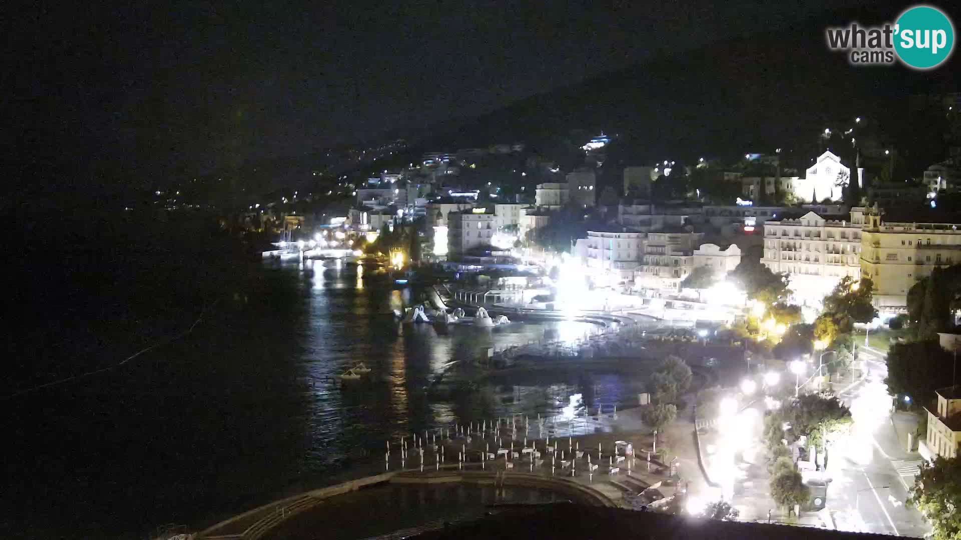 Webcam panorámica de Opatija – Vista en directo desde Hotel Milenij