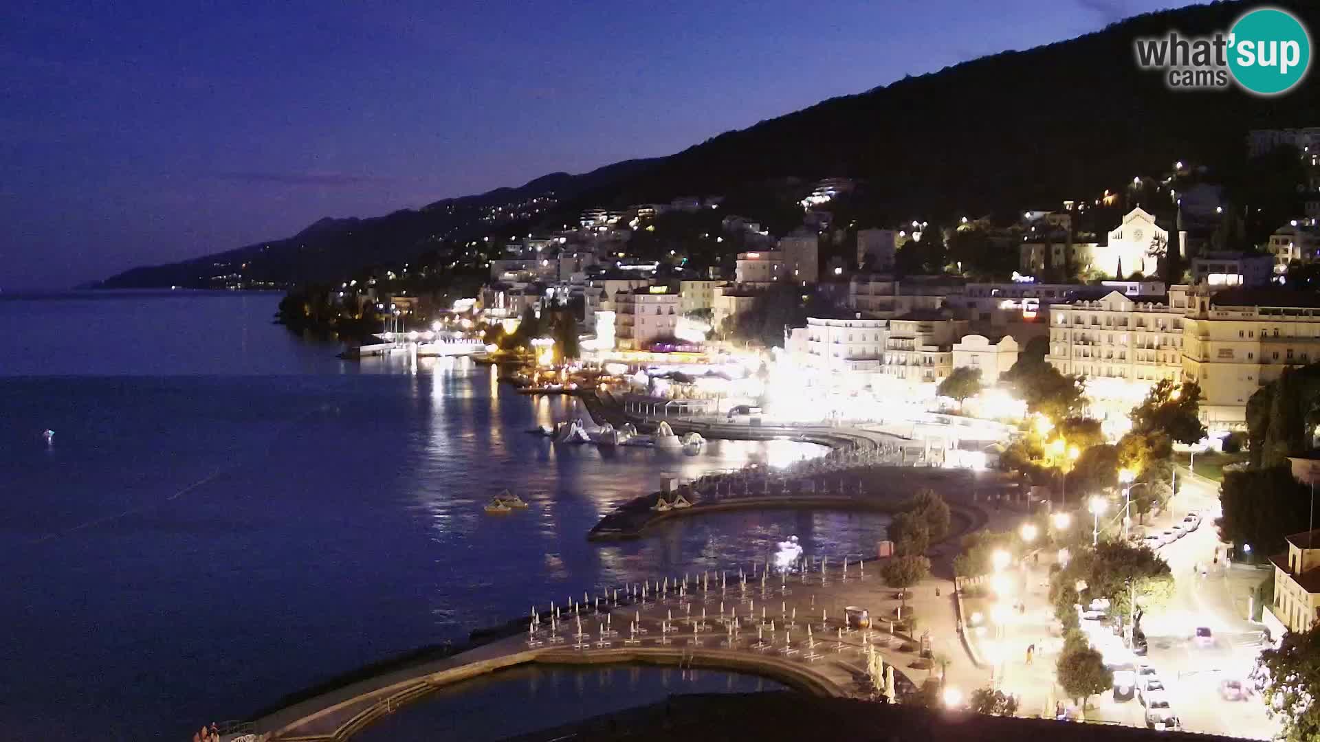 Spletna kamera Opatija panorama – Pogled v živo iz Hotela Milenij