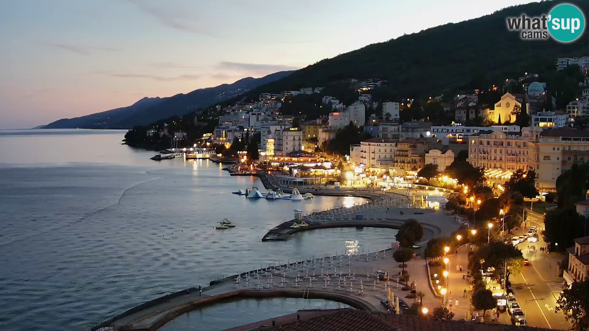 Webcam Panorama Abbazia – Vista live dall’Hotel Milenij