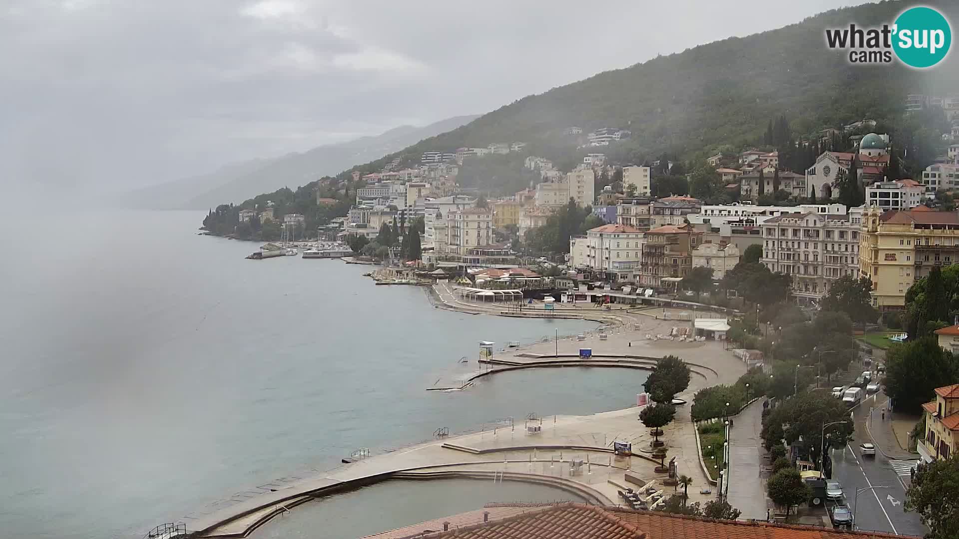 Spletna kamera Opatija panorama – Pogled v živo iz Hotela Milenij