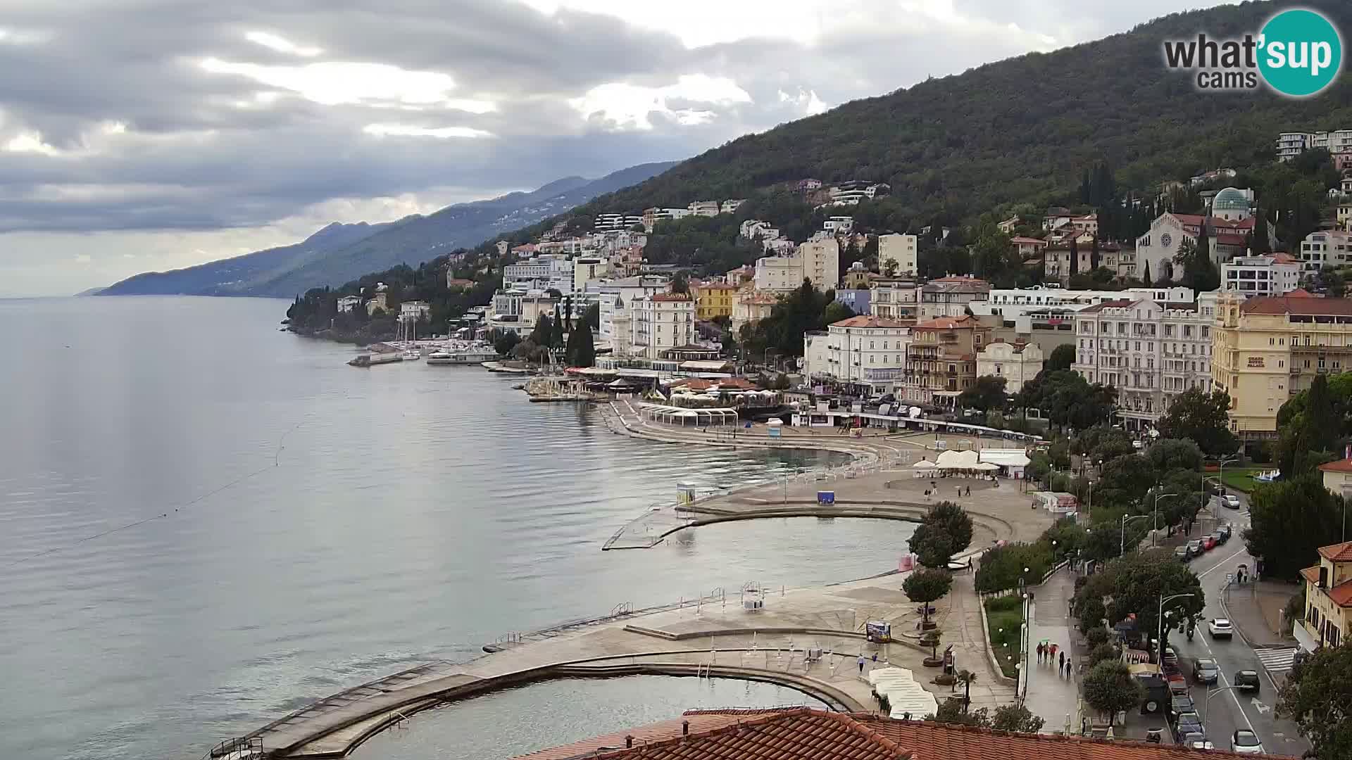 Web kamera Opatija Panorama – Pogled uživo iz Hotela Milenij