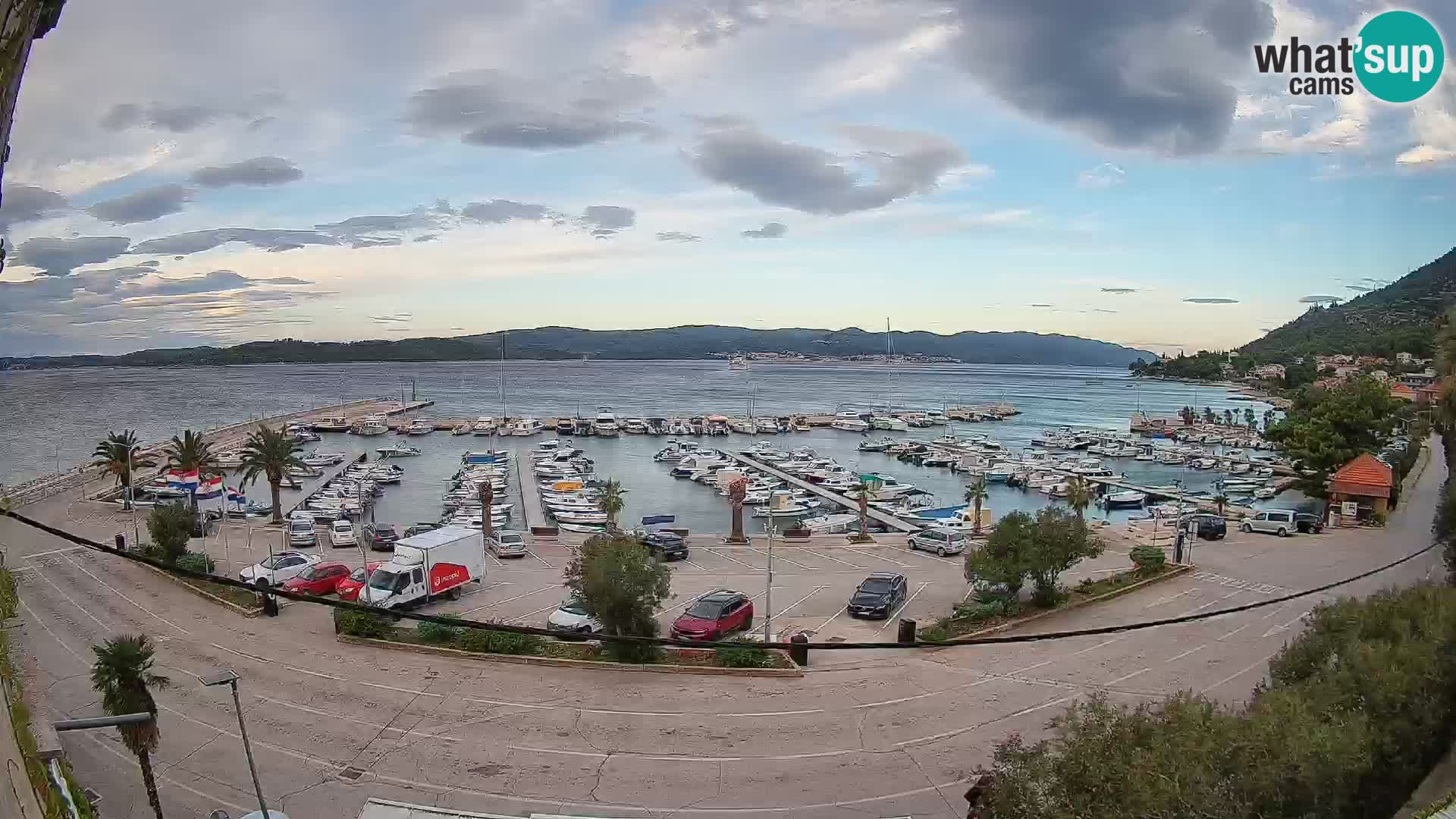 Webcam Orebić Uferpromenade – Fähre nach Korčula Live