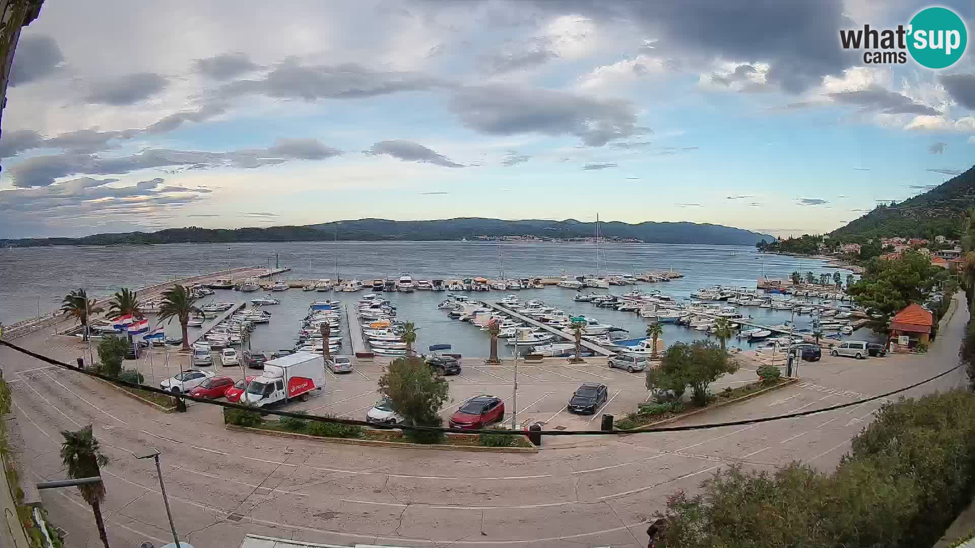 Webcam Orebić Riva – Ferry vers Korčula en direct