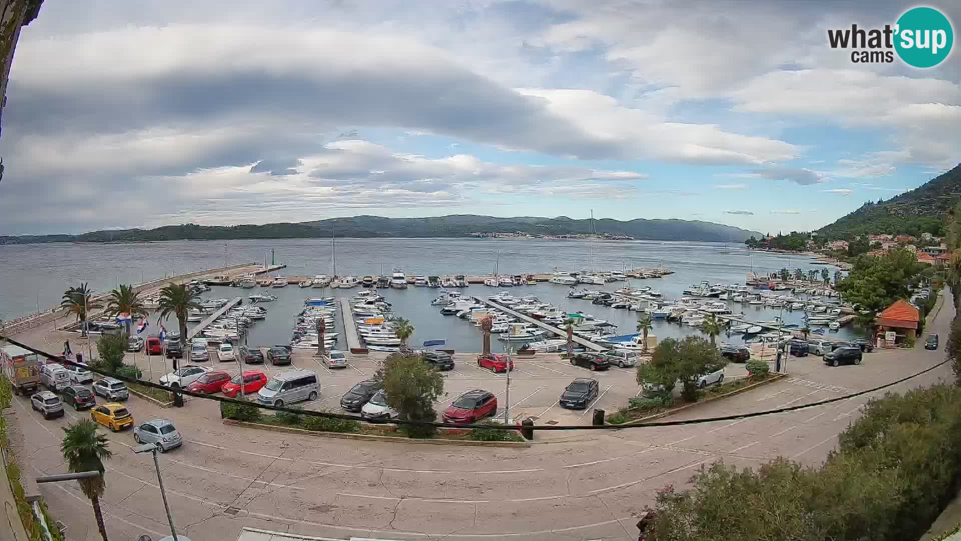 Web kamera Orebić Riva – Trajekt za Korčulu uživo