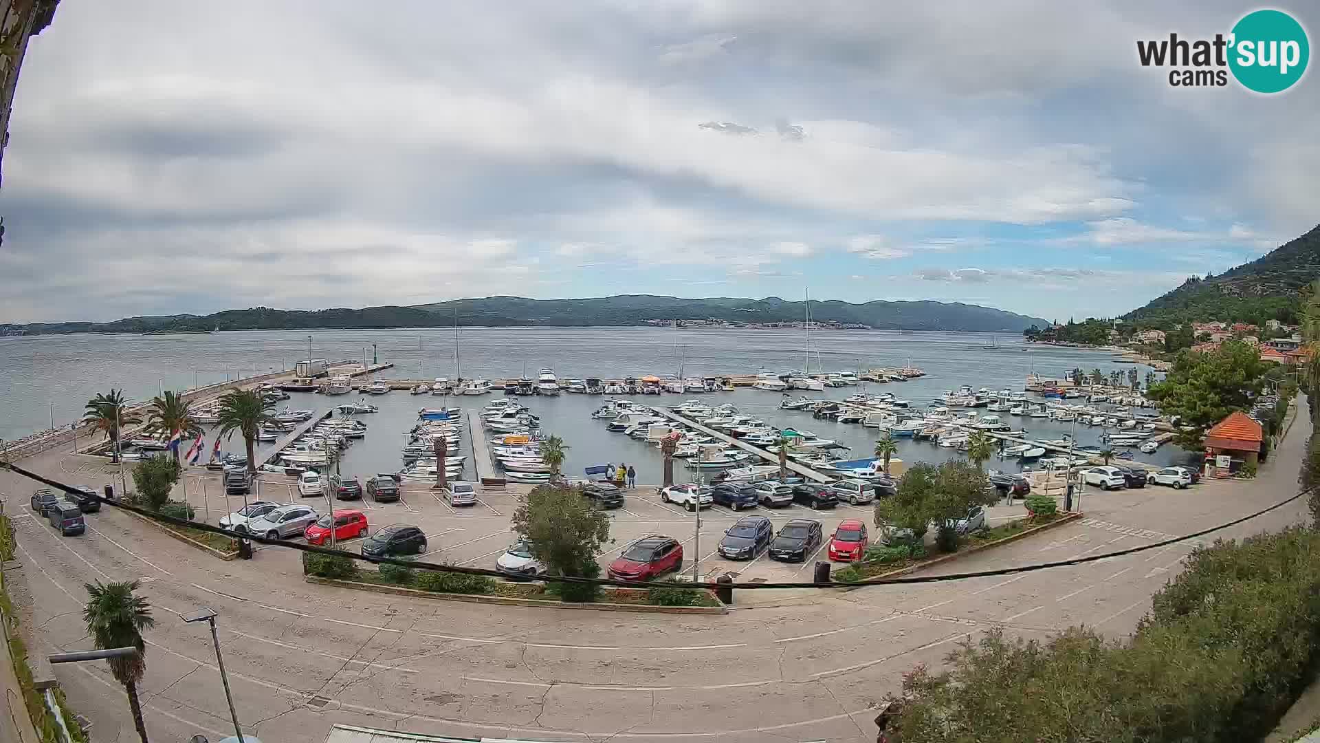 Webcam Orebić Uferpromenade – Fähre nach Korčula Live