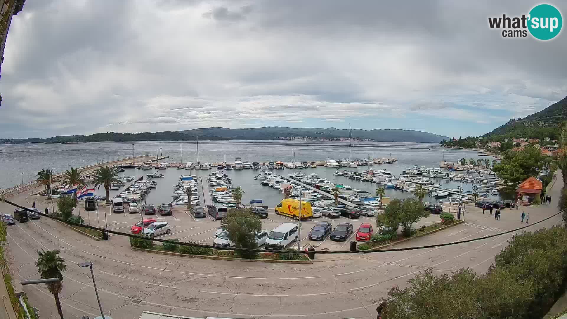 Webcam Orebić Riva – Ferry a Korčula en vivo