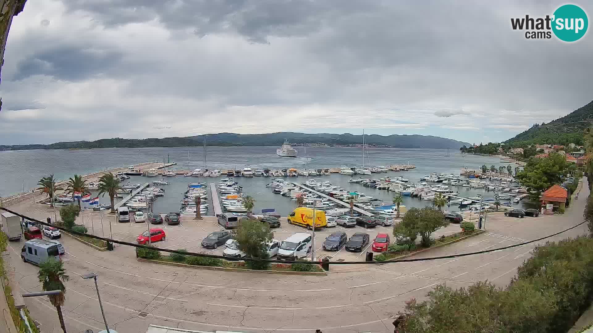 Web kamera Orebić Riva – Trajekt za Korčulu uživo
