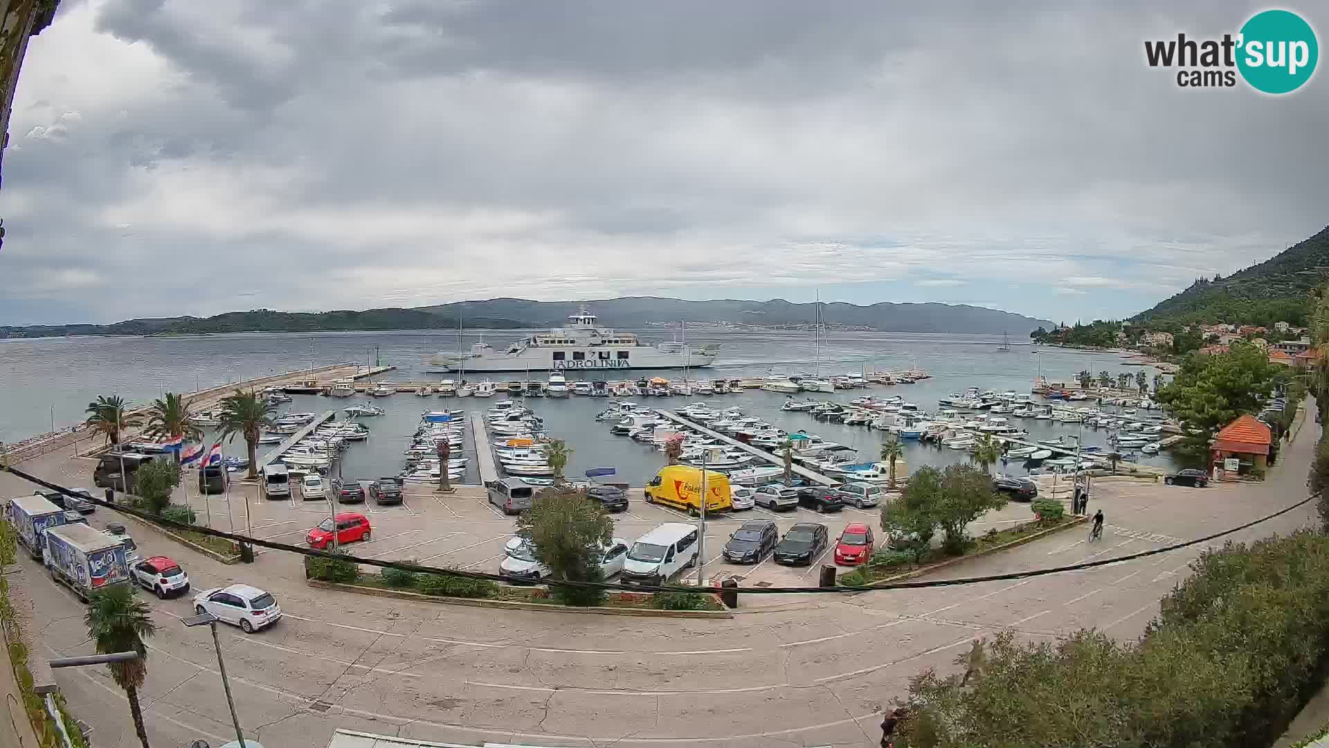 Webcam Orebić Riva – Ferry vers Korčula en direct