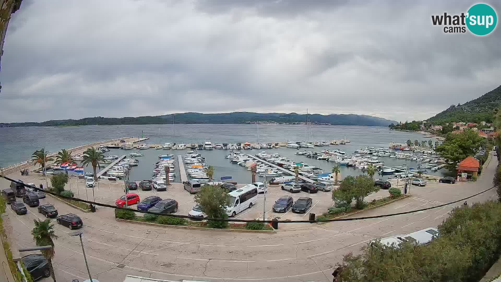 Web kamera Orebić Riva – Trajekt za Korčulu uživo