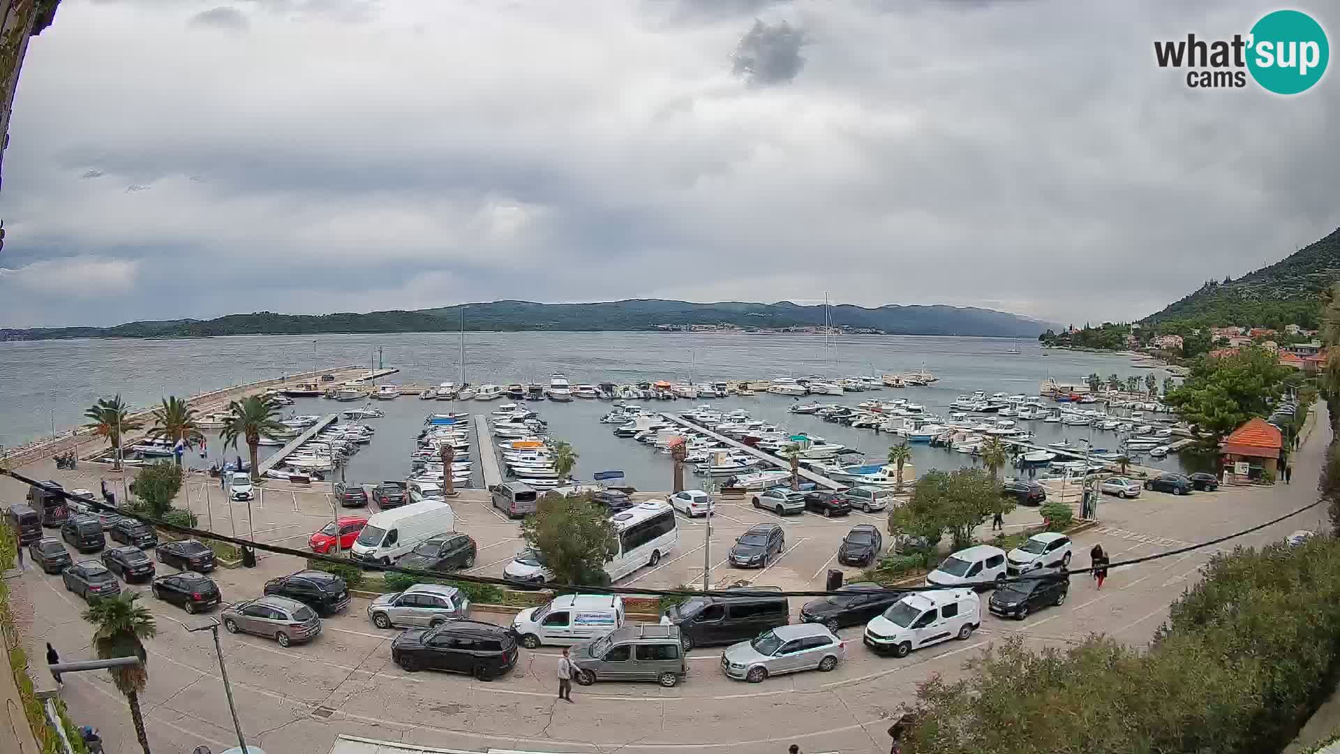 Spletna kamera Orebić Riva – Trajekt za Korčulo v živo
