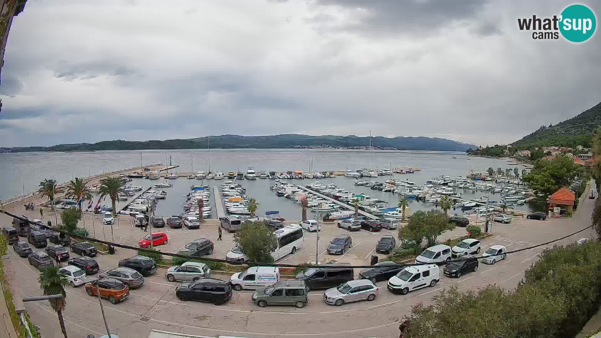 Webcam Orebić Riva – Ferry a Korčula en vivo