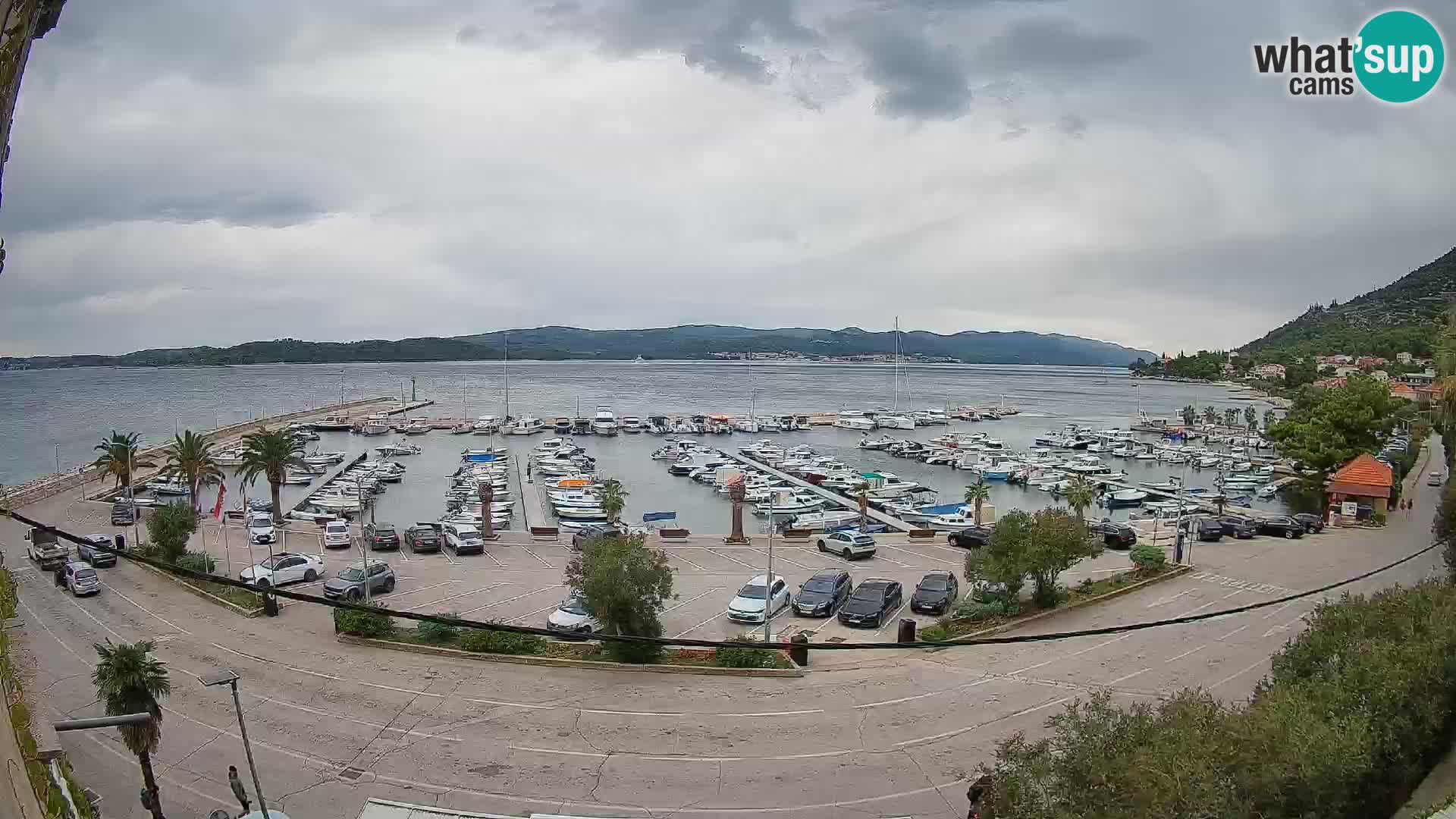 Spletna kamera Orebić Riva – Trajekt za Korčulo v živo