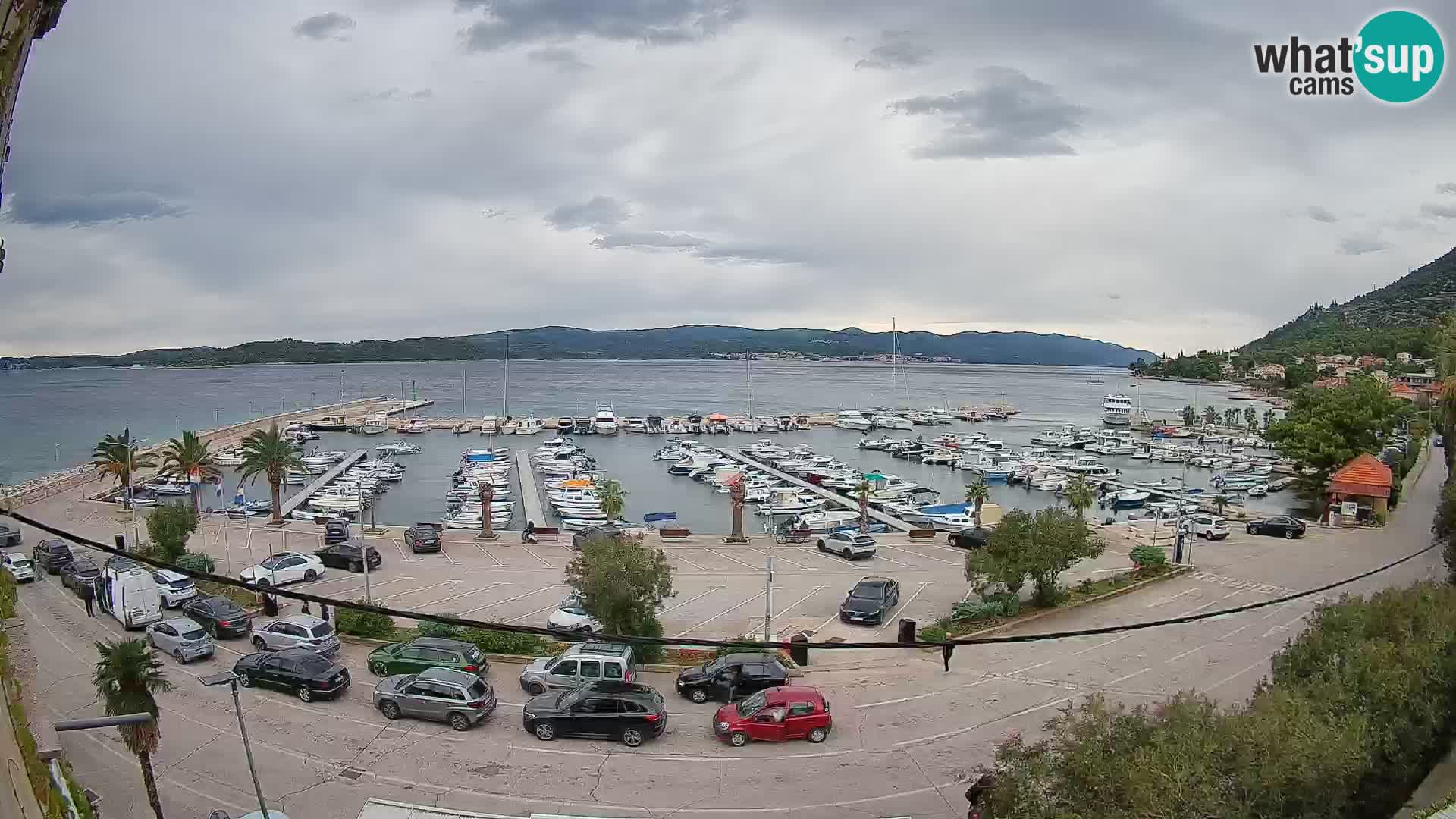 Webcam Orebić Riva – Ferry a Korčula en vivo